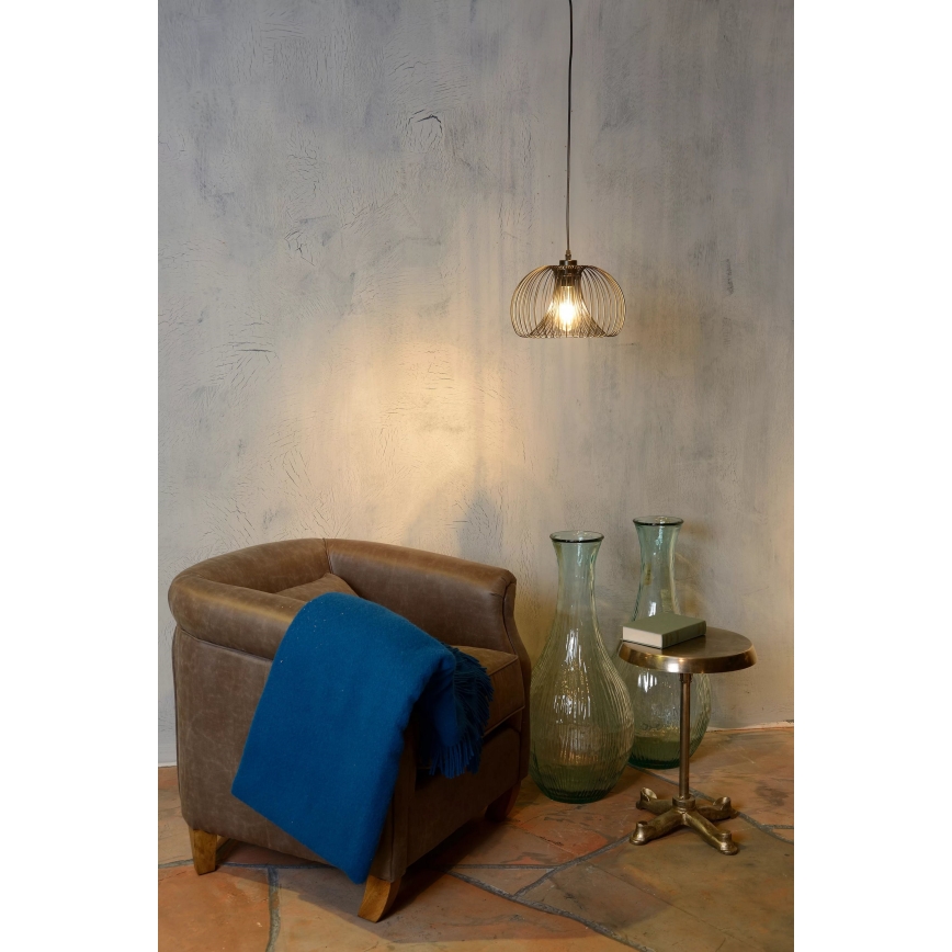 Lucide 02400/30/30 - Závěsné svítidlo VINTI 1xE27/60W/230V