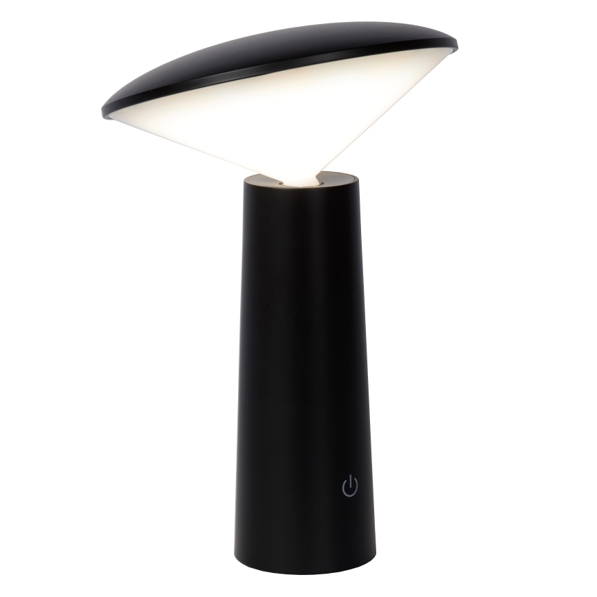 Lucide 02807/04/30 - LED Stmívatelná dotyková venkovní lampa JIVE LED/3W/3,7V USB 3000/4750/6500K IP44 1200 mAh černá