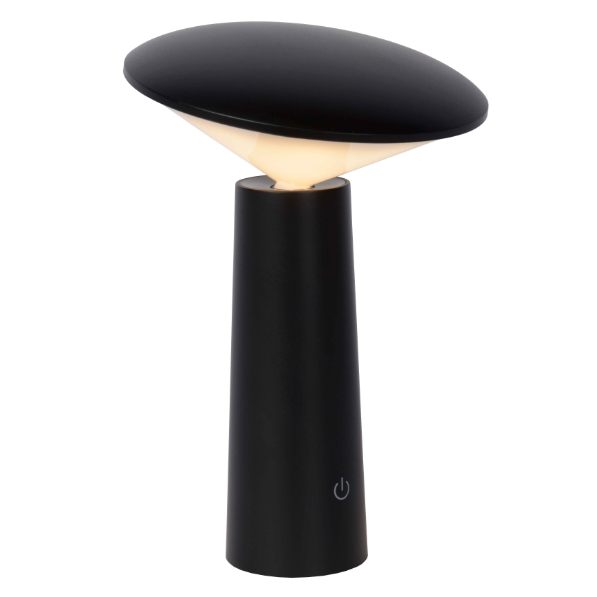 Lucide 02807/04/30 - LED Stmívatelná dotyková venkovní lampa JIVE LED/3W/3,7V USB 3000/4750/6500K IP44 1200 mAh černá