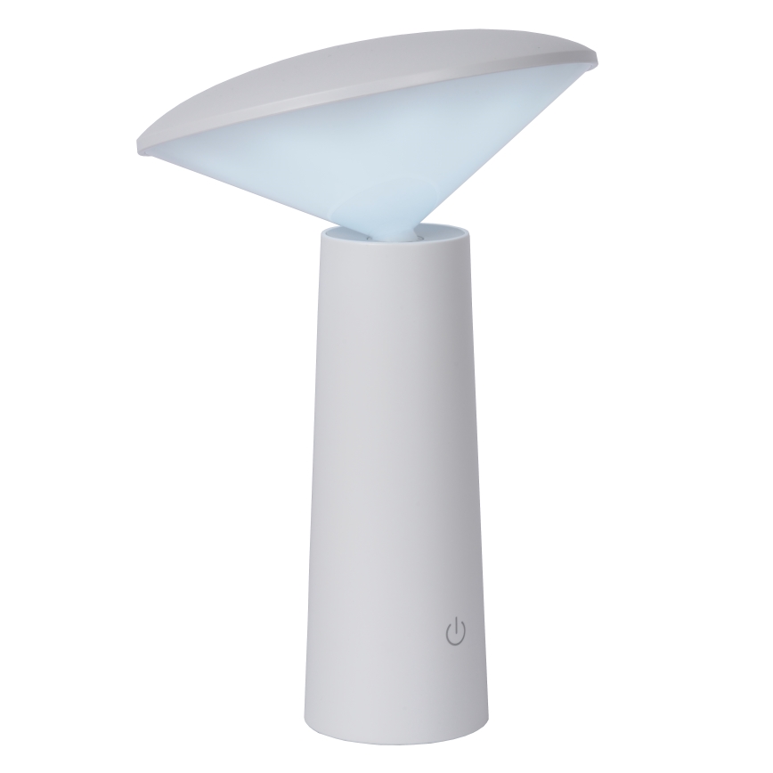 Lucide 02807/04/31 - LED Stmívatelná dotykový venkovní lampa JIVE LED/3W/3,7V USB 3000/4750/6500K IP44 1200 mAh bílá