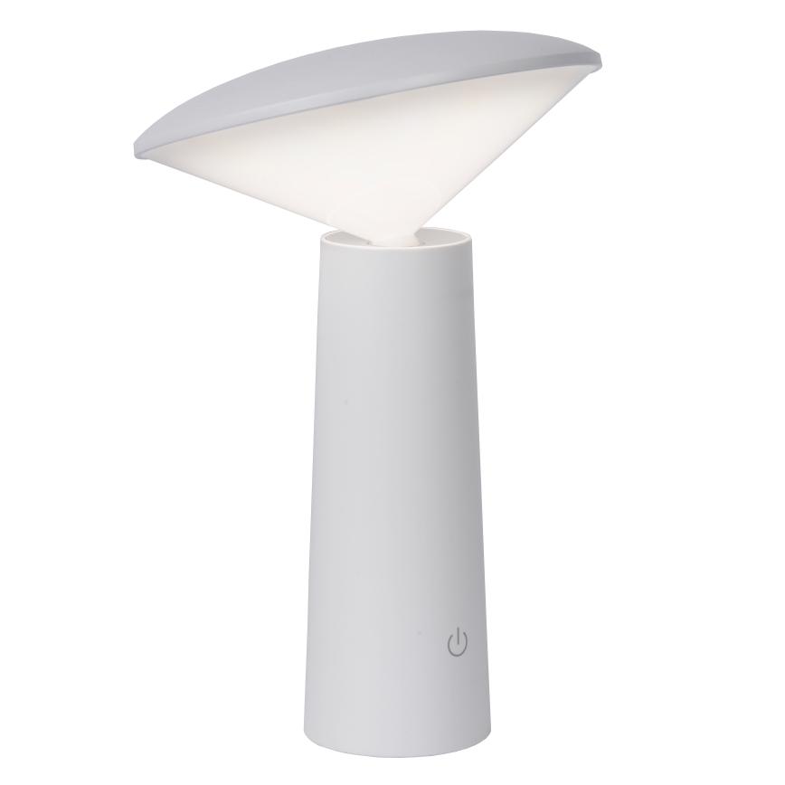 Lucide 02807/04/31 - LED Stmívatelná dotykový venkovní lampa JIVE LED/3W/3,7V USB 3000/4750/6500K IP44 1200 mAh bílá