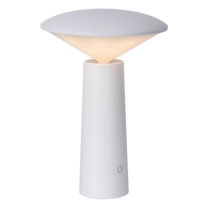 Lucide 02807/04/31 - LED Stmívatelná dotykový venkovní lampa JIVE LED/3W/3,7V USB 3000/4750/6500K IP44 1200 mAh bílá