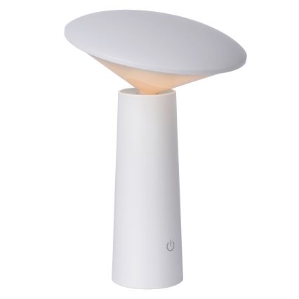 Lucide 02807/04/31 - LED Stmívatelná dotykový venkovní lampa JIVE LED/3W/3,7V USB 3000/4750/6500K IP44 1200 mAh bílá