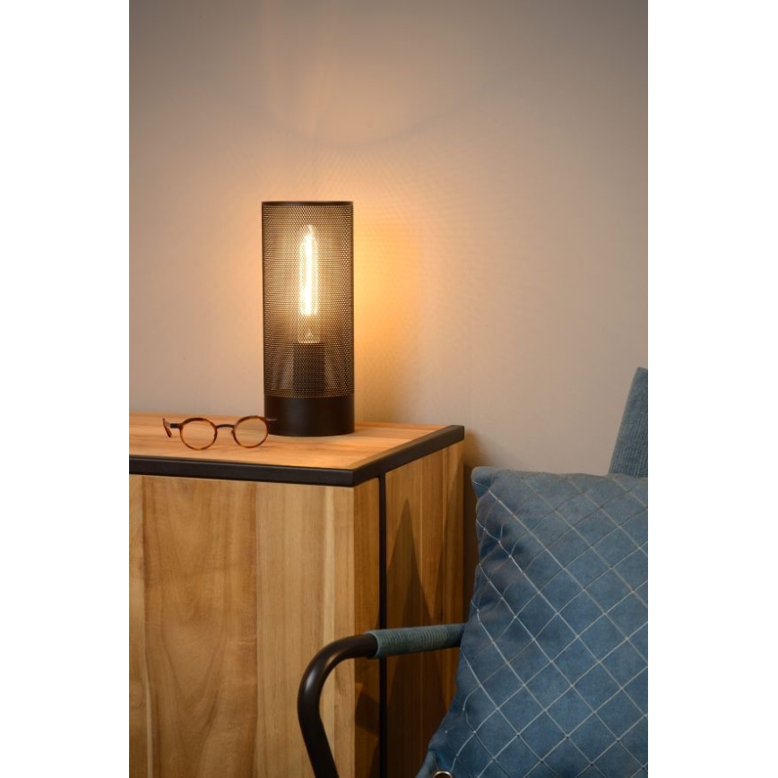 Lucide 03516/01/30 - Stolní lampa BELI 1xE27/60W/230V černá