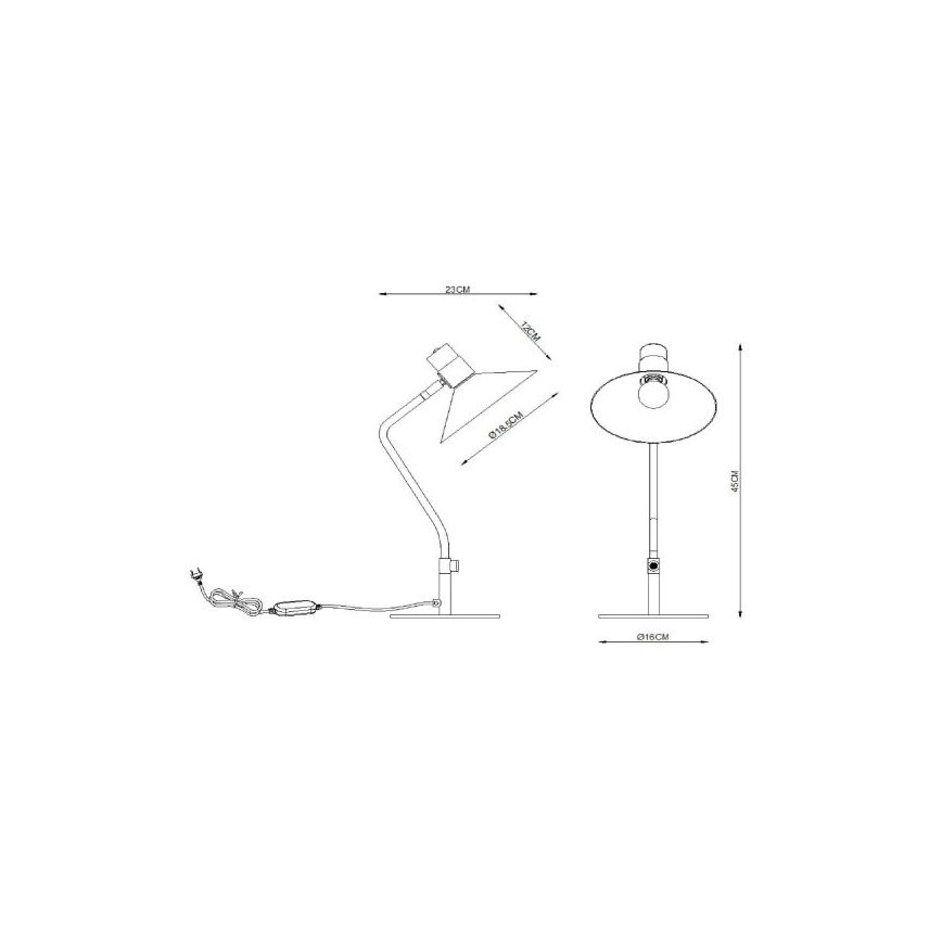 Lucide 05528/01/30 - Stmívatelná stolní lampa PEPIJN 1xE14/40W/230V