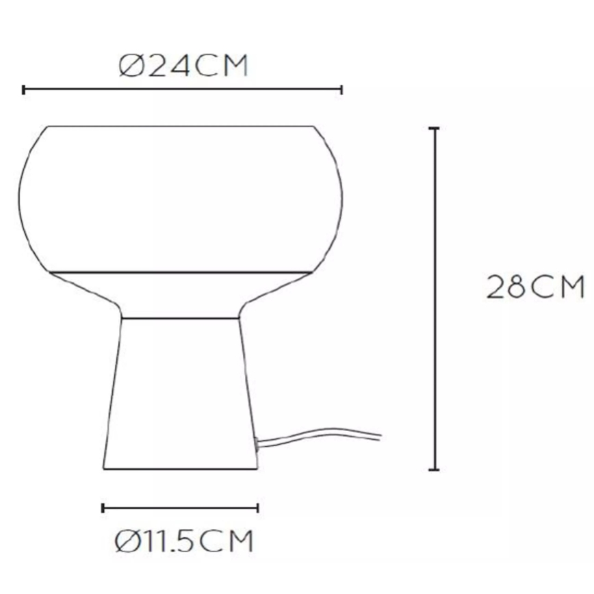 Lucide 05540/01/30 - Stolní lampa FARRIS 1xE27/25W/230V černá