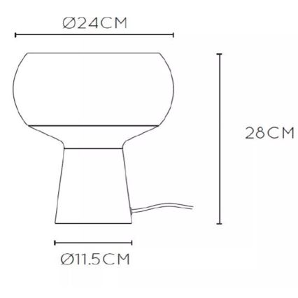 Lucide 05540/01/33 - Stolní lampa FARRIS 1xE27/25W/230V zelená