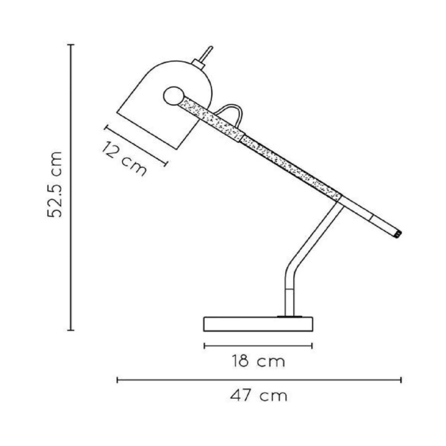 Lucide 05627/01/30 - Stolní lampa WAYLON 1xE27/25W/230V černá