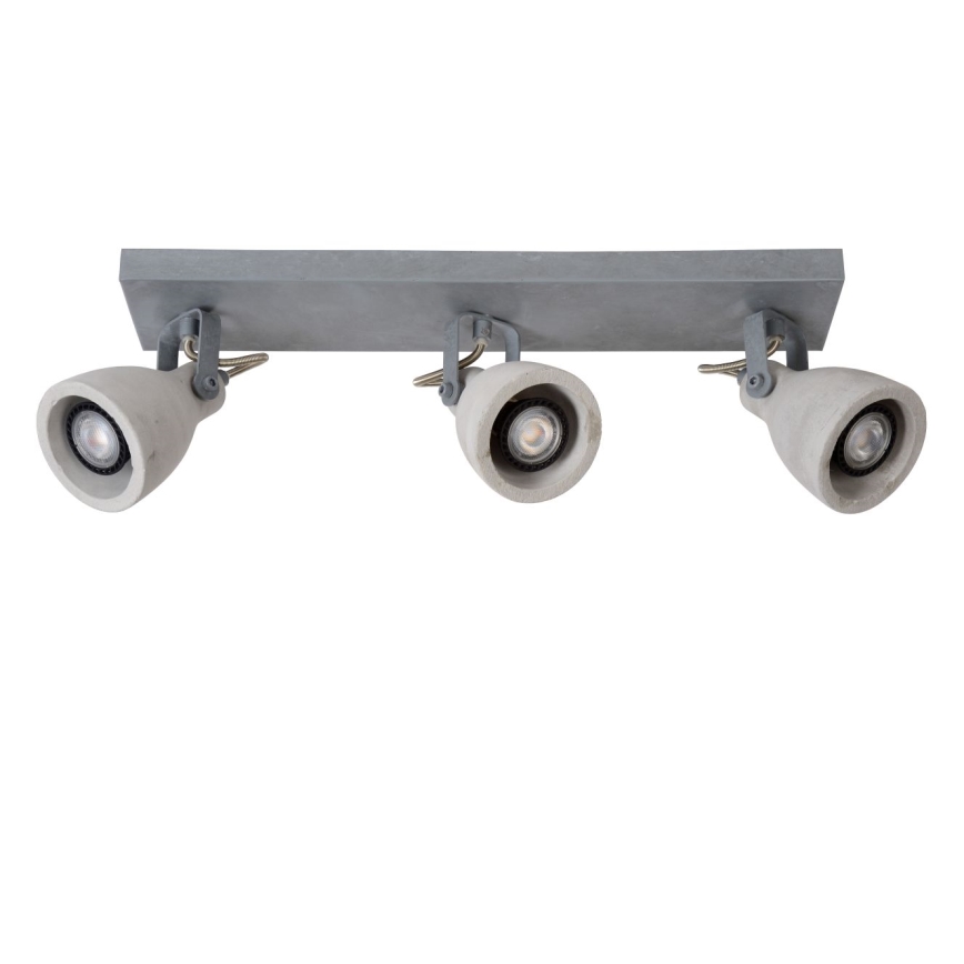 Lucide 05910/15/36 - LED bodové svítidlo CONCRI-LED 3xGU10/5W/230V šedé