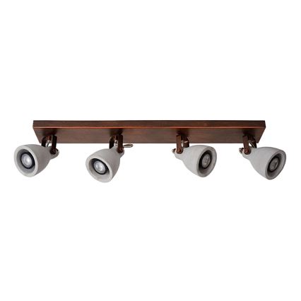 Lucide 05910/20/17 - LED bodové svítidlo CONCRI-LED 4xGU10/5W/230V hnědé 68 cm