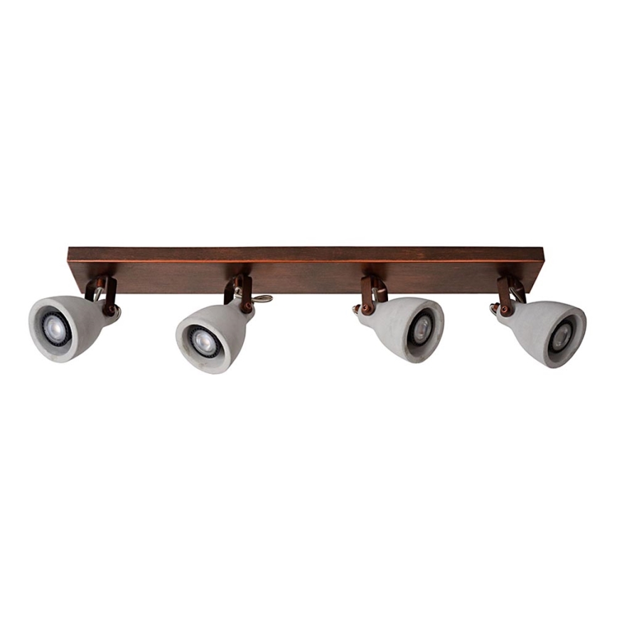 Lucide 05910/20/17 - LED bodové svítidlo CONCRI-LED 4xGU10/5W/230V hnědé 68 cm