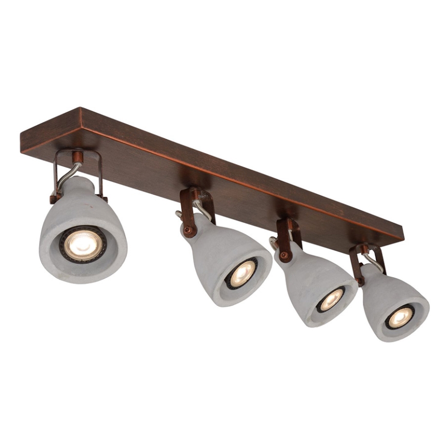Lucide 05910/20/17 - LED bodové svítidlo CONCRI-LED 4xGU10/5W/230V hnědé 68 cm