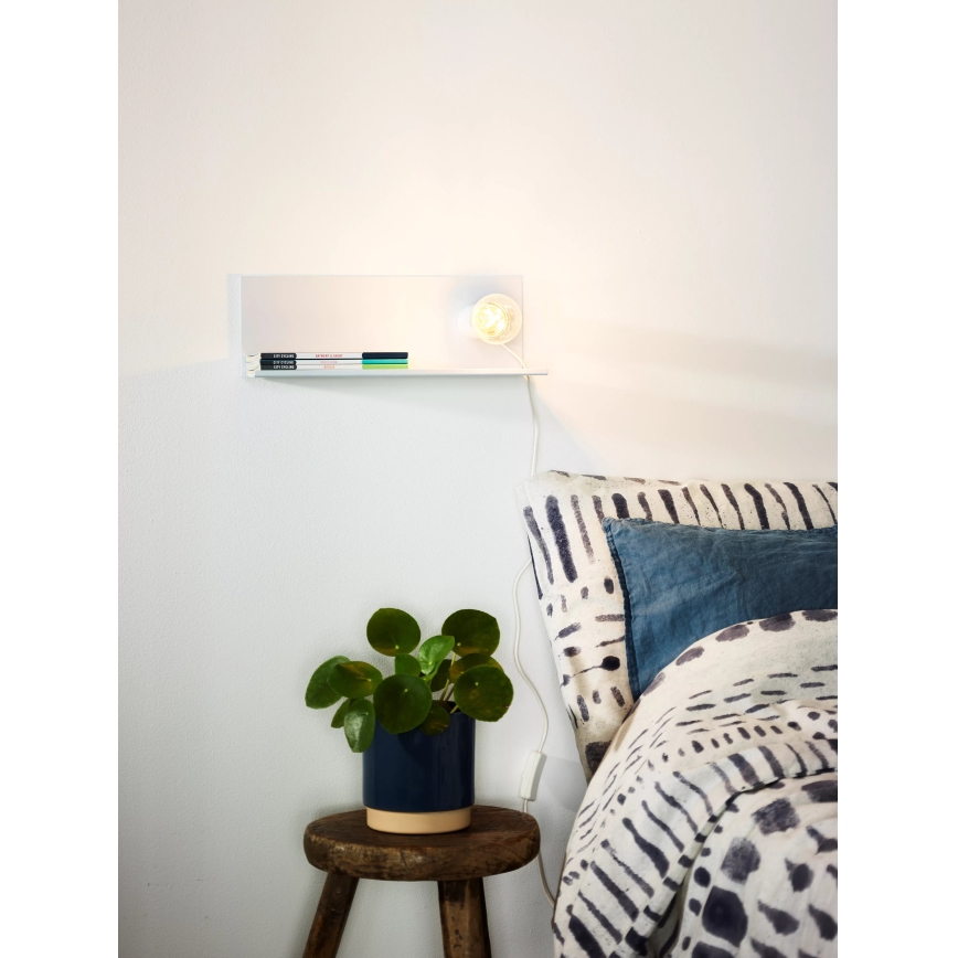 Lucide 06218/01/31 - Nástěnné svítidlo SEBO 1xE27/40W/230V bílá