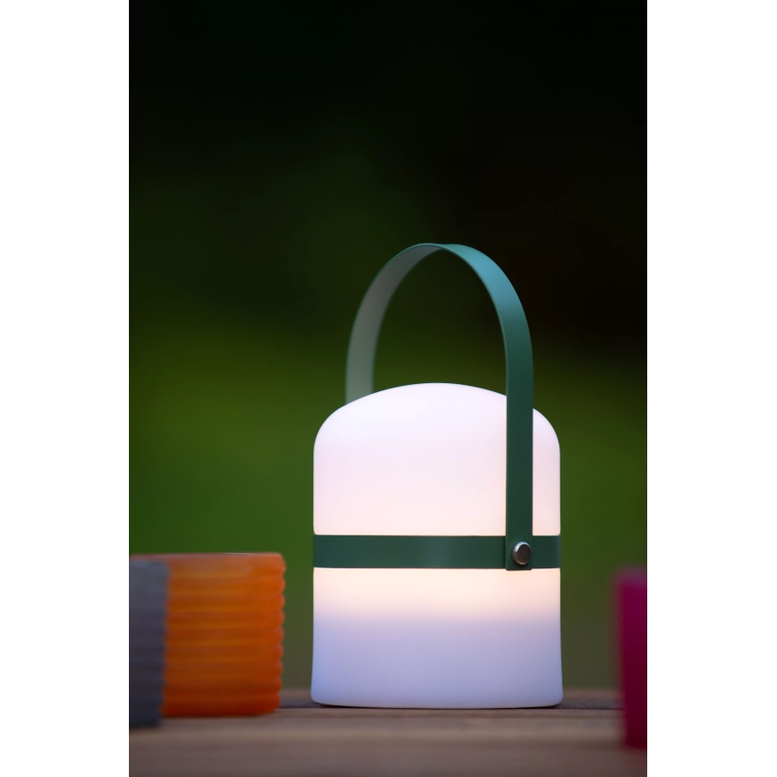 Lucide 06802/01/33 - LED Venkovní stmívatelná lampa LITTLE JOE LED/0,3W/3,7V USB IP44 680 mAh zelená