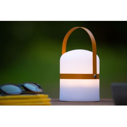 Lucide 06802/01/43 - LED Venkovní stmívatelná lampa LITTLE JOE LED/0,3W/3,7V USB IP44 680 mAh oranžová