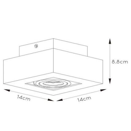 Lucide 09119/06/30 - LED Stmívatelné bodové svítidlo XIRAX 1xGU10/5W/230V