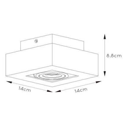 Lucide 09119/06/31 - LED Stmívatelné bodové svítidlo XIRAX 1xGU10/5W/230V