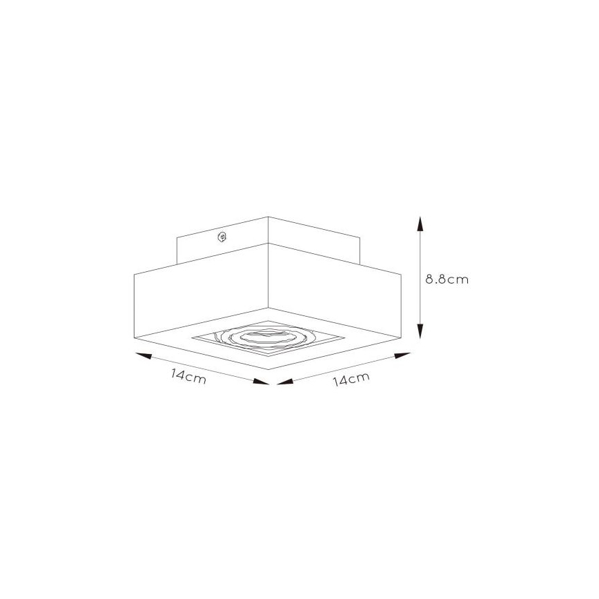 Lucide 09119/06/31 - LED Stmívatelné bodové svítidlo XIRAX 1xGU10/5W/230V