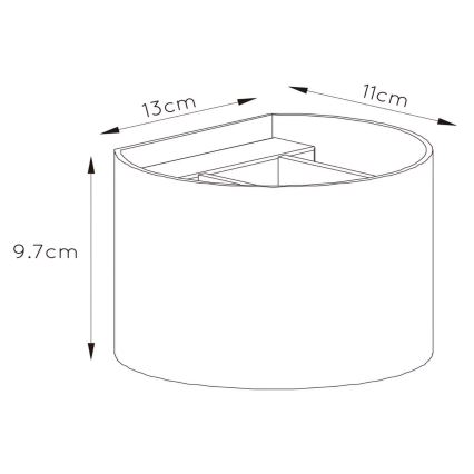 Lucide 09218/04/30 - LED Stmívatelné nástěnné svítidlo XIO 1xG9/4W/230V černé