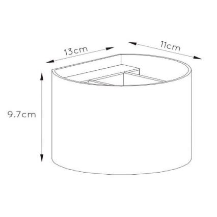 Lucide 09218/04/36 - LED Stmívatelné nástěnné svítidlo XIO 1xG9/4W/230V antracit