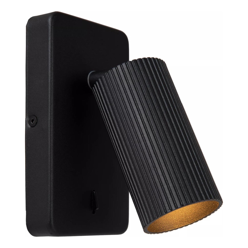 Lucide 09239/11/30 - Nástěnné bodové svítidlo CLUBS 1xGU10/40W/230V černá