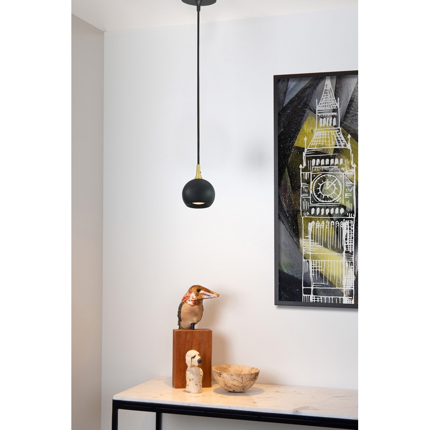 Lucide 09434/01/30 - Lustr na lanku FAVORI 1xGU10/5W/230V černá