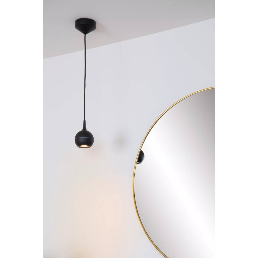 Lucide 09438/01/30 - Lustr na lanku FAVORI 1xGU10/50W/230V IP44 černá