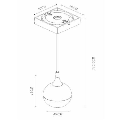 Lucide 09438/01/31 - Lustr na lanku FAVORI 1xGU10/50W/230V IP44 bílá