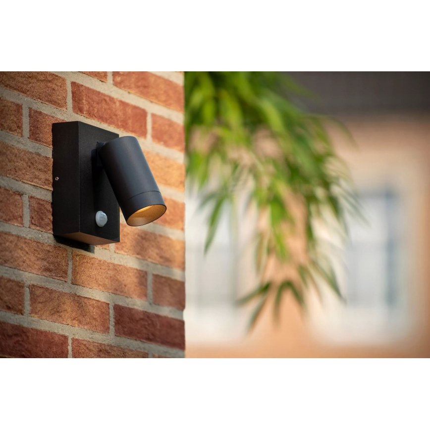 Lucide 09831/01/30 - Venkovní svítidlo se senzorem TAYLOR 1xGU10/50W/230V IP54