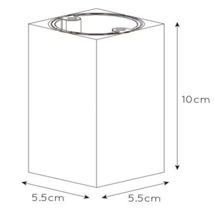 Lucide 09916/06/36 - LED Stmívatelné bodové svítidlo DELTO 1xGU10/5W/230V šedá