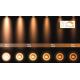 Lucide 09921/12/30 - LED Stmívatelné bodové svítidlo FEDLER 1xGU10/12W/230V 2200-3000K CRI95 černá