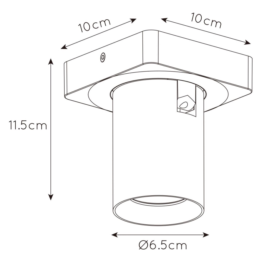 Lucide 09929/05/31 - LED Stmívatelné bodové svítidlo NIGEL 1xGU10/5W/230V bílá CRI 95