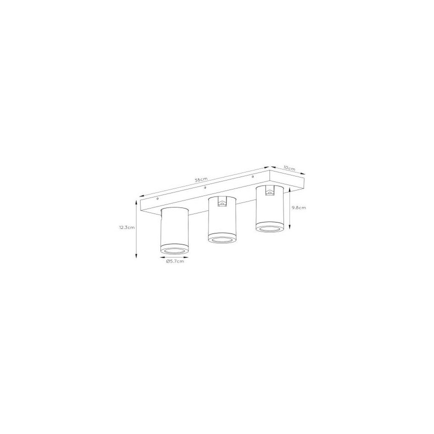 Lucide 09930/15/31 - LED Stmívatelné koupelnové bodové svítidlo TAYLOR 3xGU10/5W/230V IP44