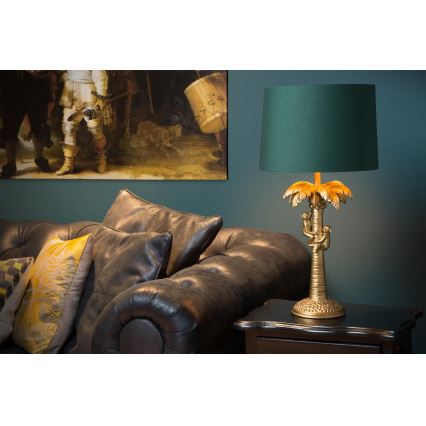 Lucide 10505/81/02 - Stolní lampa COCONUT 1xE27/60W/230V zlatá/zelená