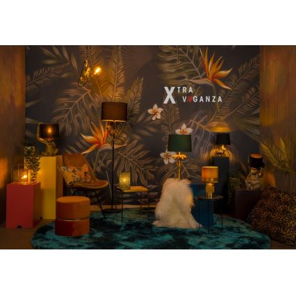 Lucide 10505/81/02 - Stolní lampa COCONUT 1xE27/60W/230V zlatá/zelená