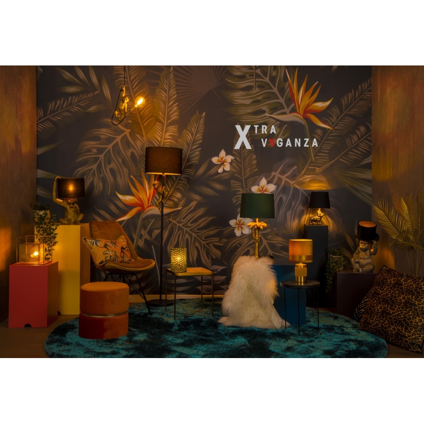 Lucide 10505/81/02 - Stolní lampa COCONUT 1xE27/60W/230V zlatá/zelená
