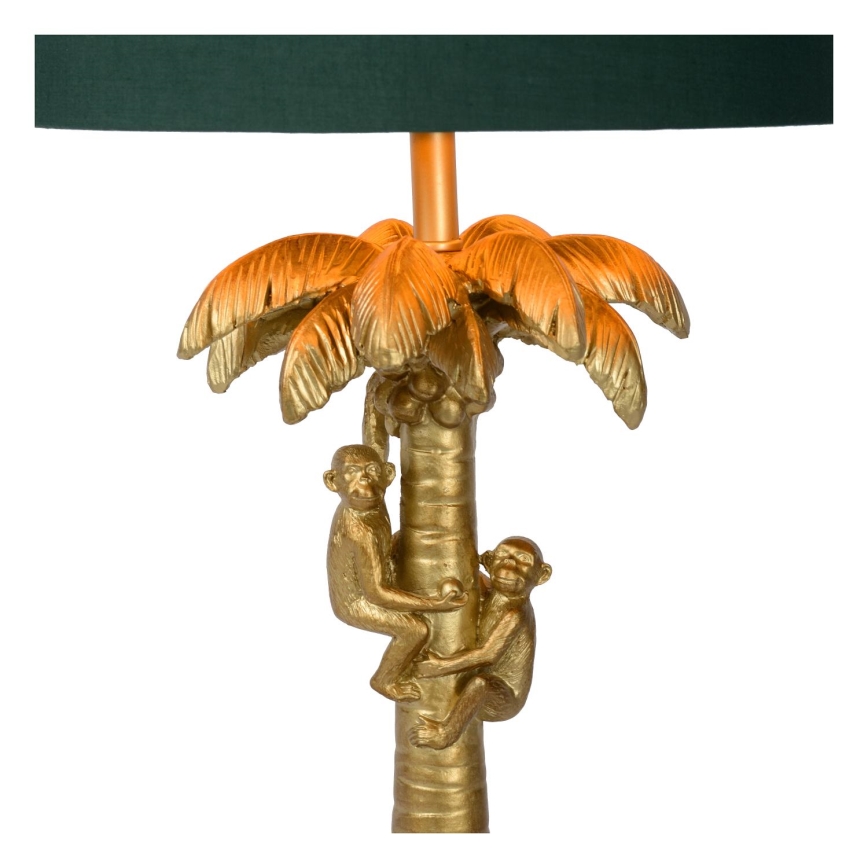 Lucide 10505/81/02 - Stolní lampa COCONUT 1xE27/60W/230V zlatá/zelená