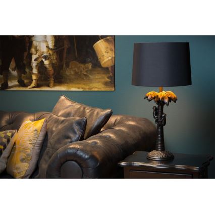 Lucide 10505/81/30 - Stolní lampa COCONUT 1xE27/60W/230V černá