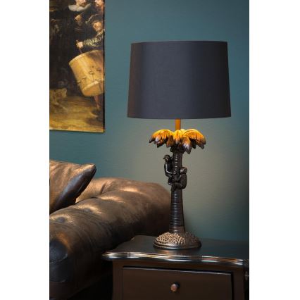 Lucide 10505/81/30 - Stolní lampa COCONUT 1xE27/60W/230V černá