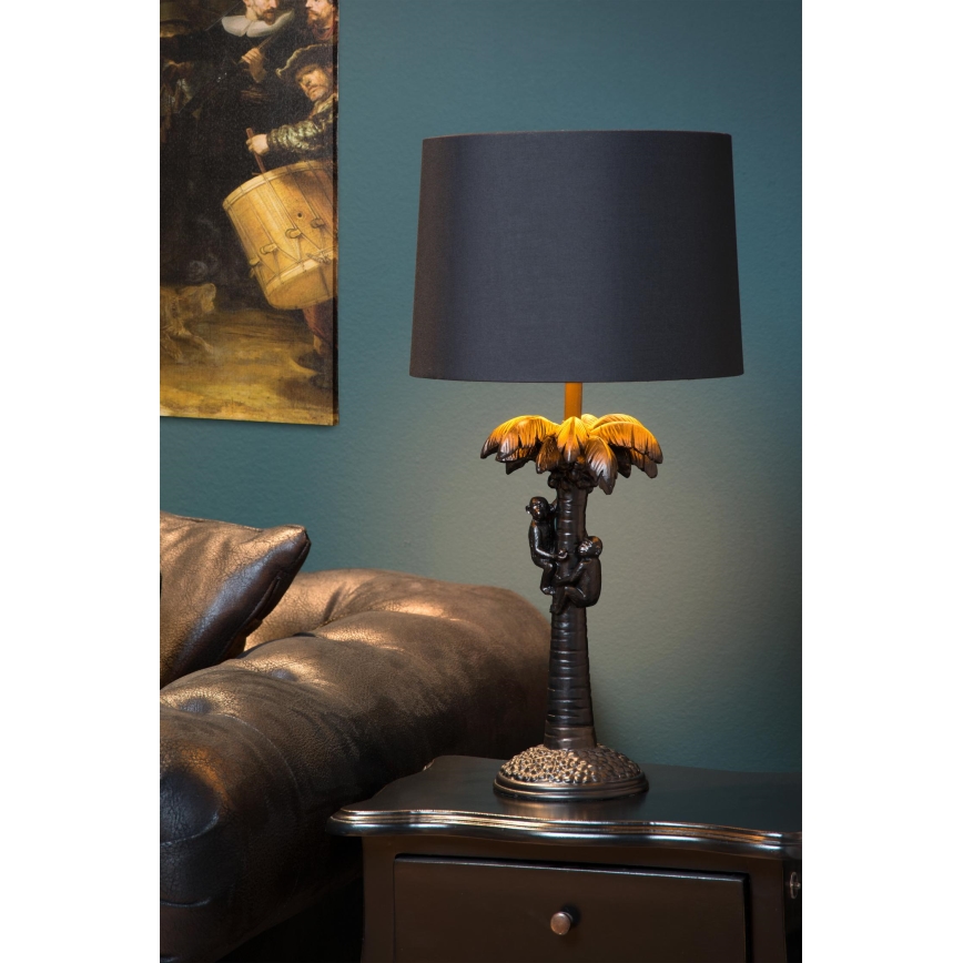 Lucide 10505/81/30 - Stolní lampa COCONUT 1xE27/60W/230V černá