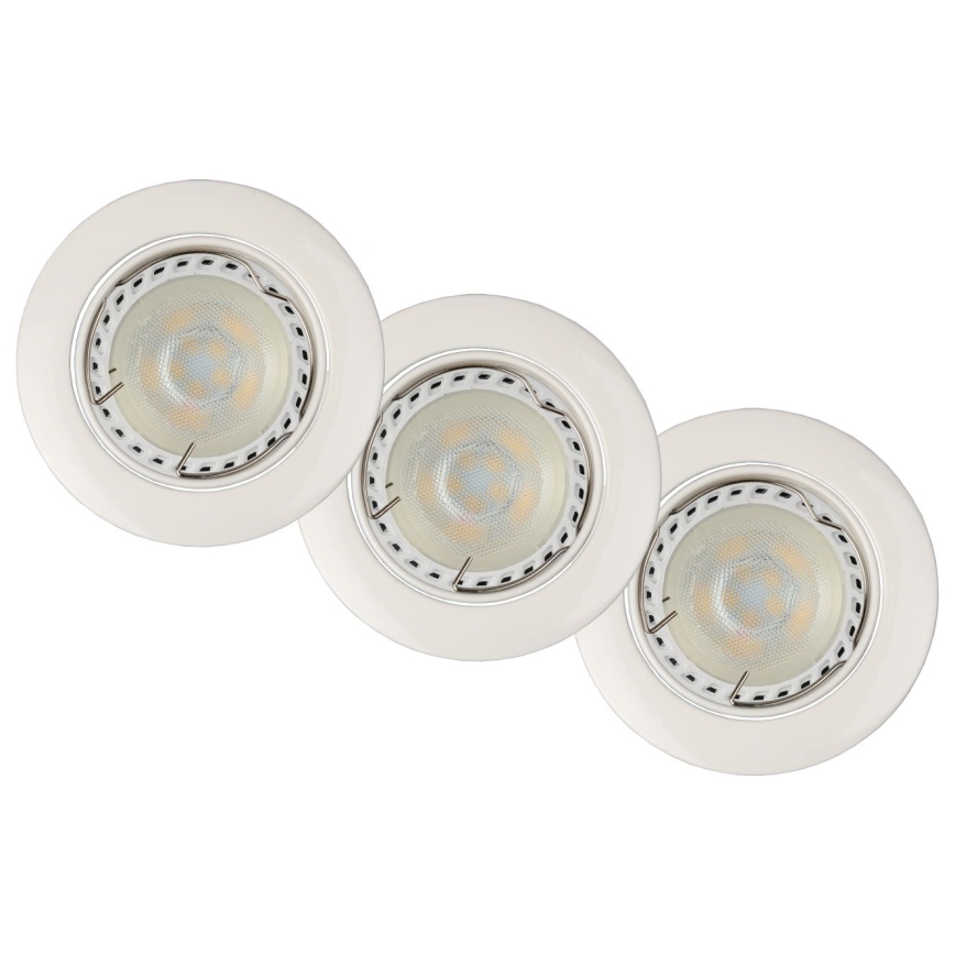 Lucide 11001/15/31 - SADA 3x LED podhledové svítidlo FOCUS 3xGU10/5W/230V bílé kulaté