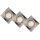 Lucide 11002/15/12 - SADA 3x LED Stmívatelné podhledové svítidlo FOCUS 1xGU10/5W/230V chrom hranaté