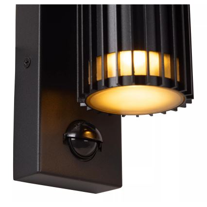 Lucide 11839/01/30 - Venkovní nástěnné svítidlo se senzorem TIMBALA 1xGU10/7W/230V IP44