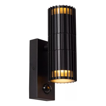 Lucide 11839/02/30 - Venkovní nástěnné svítidlo se senzorem TIMBALA 2xGU10/7W/230V IP44