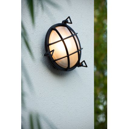 Lucide 11890/25/30 - Venkovní nástěnné svítidlo DUDLEY 1xE27/40W/230V IP65 černá