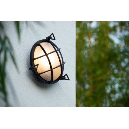 Lucide 11890/25/30 - Venkovní nástěnné svítidlo DUDLEY 1xE27/40W/230V IP65 černá