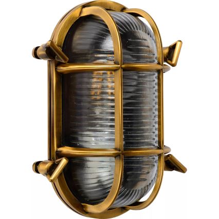 Lucide 11891/20/02 - Venkovní nástěnné svítidlo DUDLEY 1xE27/40W/230V IP65 zlatá