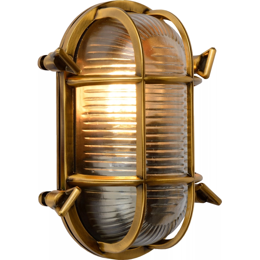 Lucide 11891/20/02 - Venkovní nástěnné svítidlo DUDLEY 1xE27/40W/230V IP65 zlatá