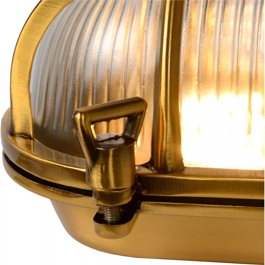 Lucide 11891/20/02 - Venkovní nástěnné svítidlo DUDLEY 1xE27/40W/230V IP65 zlatá