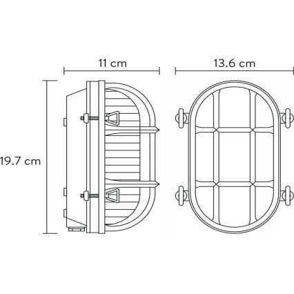 Lucide 11891/20/02 - Venkovní nástěnné svítidlo DUDLEY 1xE27/40W/230V IP65 zlatá